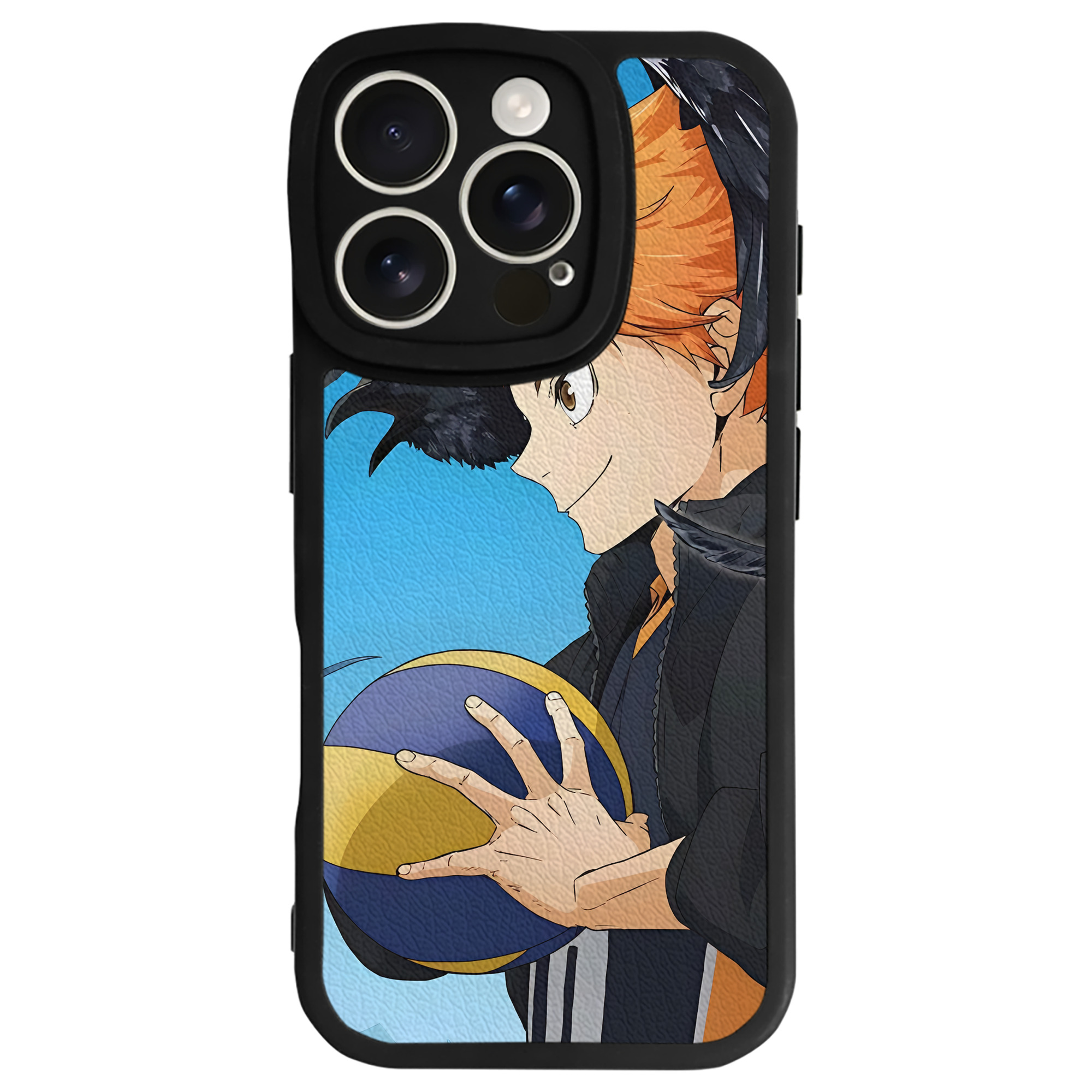（画像用） ハイキュー!! Haikyu!! 【iPhone 16シリーズ対応】シリコンスマホケース（レザー調） 材質：シリコン